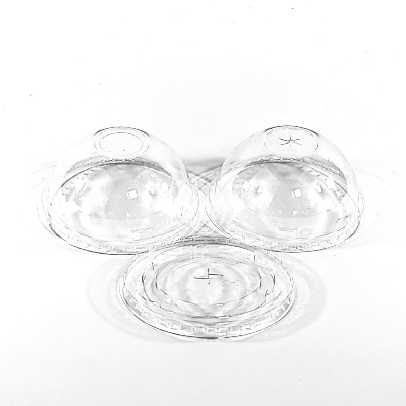 COPERCHIO BOMBATO per bicchieri R-PET